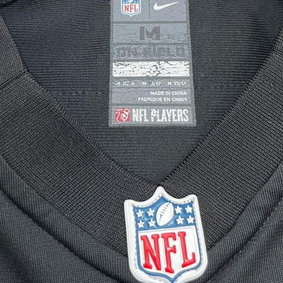 Arizona Cardinals Fitzgerald 11 Black Football Jersey Kids Size Medium 10 12 - Picture 5 of 8